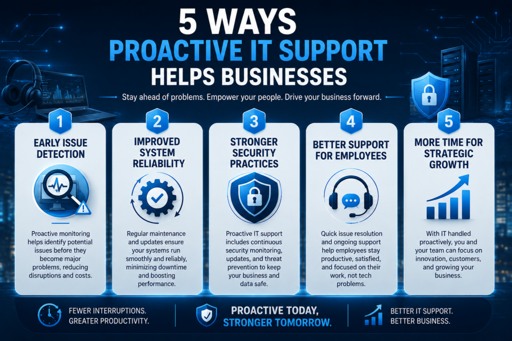 5 Ways Proactive IT Support Helps Businesses Reduce Downtime